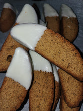 Gingerbread Biscotti Dipped in White Chocolate (New Cookie!!)