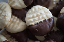 Italian Butter Cookies Dipped in Chocolate Ganache